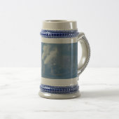 Power Plant Aerial Uitzicht Grey/Blue 22 oz Stein Bierpul (Voorkant rechts)
