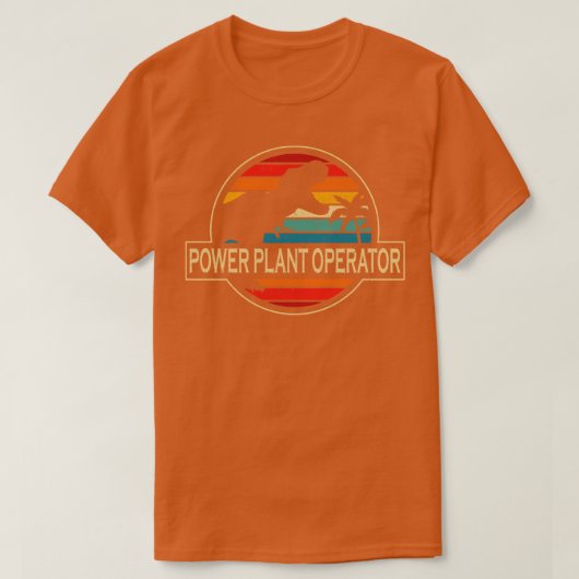 Power Plant Operator Dinosaur T-shirt (Design voorkant)