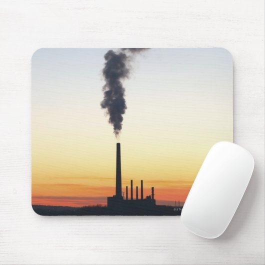 Power Plant Smoke Stack Muismat (Met muis)