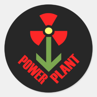 Power Plant Sticker (zwart)