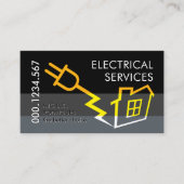 Power Plug Lightning Powers Home Visitekaartje (Voorkant)