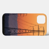 Power Pylons op zonsondergang Case-Mate iPhone Case (Achterkant (horizontaal))