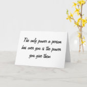 Power Quote Kaart (Gele Bloem)