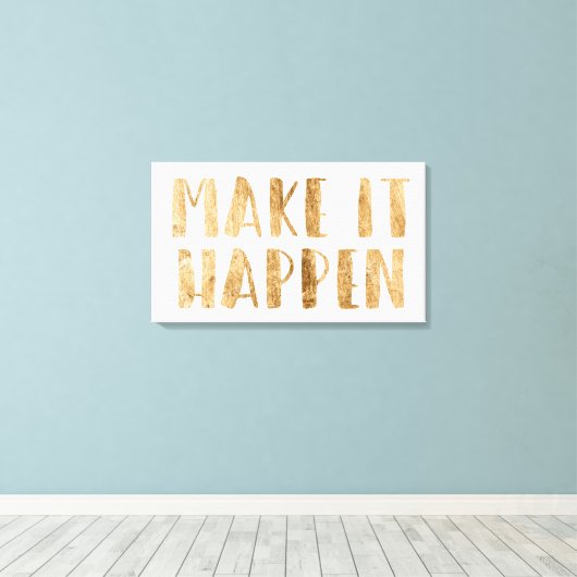 Power Quottes II Canvas Afdruk (Insitu (Houten vloer))