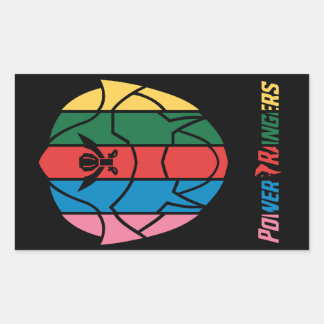 POWER RANGERS RECHTHOEKIGE STICKER