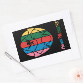 POWER RANGERS RECHTHOEKIGE STICKER (Envelop)