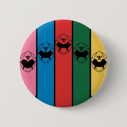 POWER RANGERS RONDE BUTTON 5,7 CM (Voorkant)