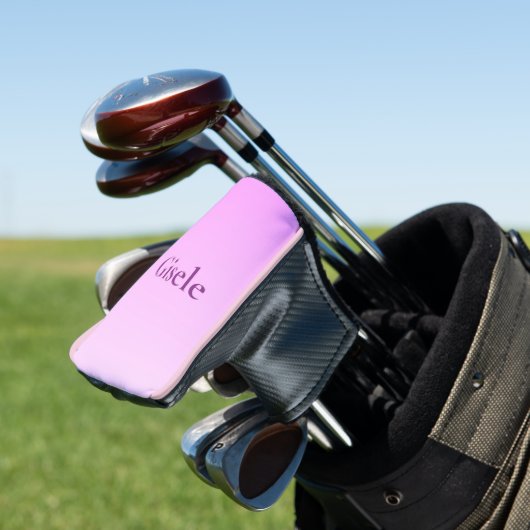 Power roze gradiënt Golf Head Hoesje Golfheadcover (Insitu)