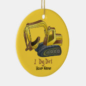 Power Shovel Dig Dirt Keramisch Ornament (Rechts)