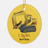 Power Shovel Dig Dirt Keramisch Ornament (Links)