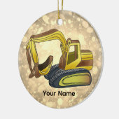 Power Shovel Keramisch Ornament (Links)