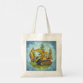 Power Shovel Kind Tote Bag (Achterkant)