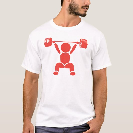 Power Snatch Pictogram T-shirt (Voorkant)