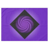 Power Spirals Fractal - violet + jouw ideeën Tafelkleed (Voorkant (Horizontaal))