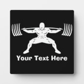 Power Squat "POWER LIFTING" -  Fotoplaat (Voorkant)