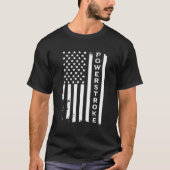 Power Stroke Amerikaanse vlag T-shirt (Voorkant)