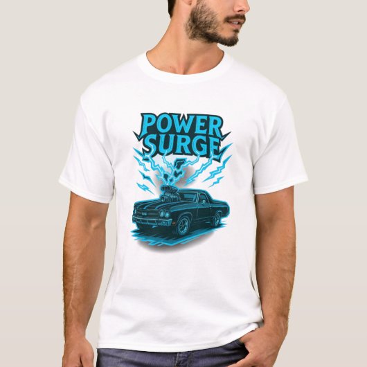 Power Surge 1970 Chevrolet El Camino SS T-shirt (Voorkant)