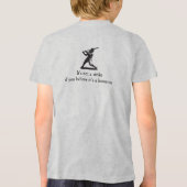 Power Swing - Comic Style Baseball Design Tri-Blend Shirt (Achterkant)