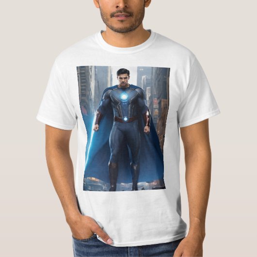 "Power Threads: Unleash Your Inner Hero" T-shirt (Voorkant)