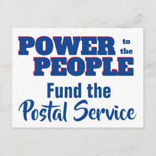 Power to the People Fonds Postkantoor Sjabloon Briefkaart