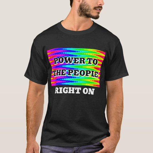 POWER TO THE PEOPLE T-SHIRT (Voorkant)