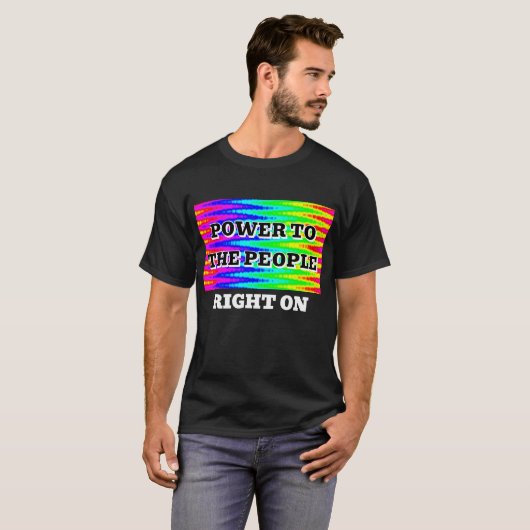POWER TO THE PEOPLE T-SHIRT (Voorkant volledig)