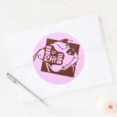 Power to the Pit Bull Ronde Sticker (Envelop)