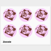 Power to the Pit Bull Ronde Sticker (Vel)
