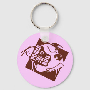 Power to the Pit Bull Sleutelhanger