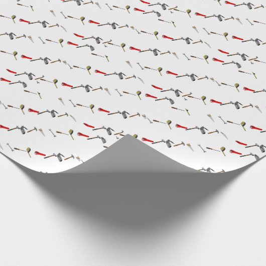 Power Tools Wrapping Paper for Vaderdag Cadeaupapier (Hoek)