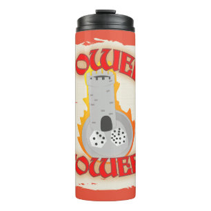 Power Tower Board Game Dice Slogan Design Fun Thermosbeker