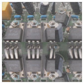 Power Transistor Circuit Fabric Stof (Close Up)