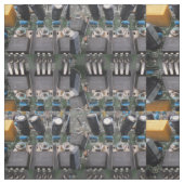 Power Transistor Circuit Fabric Stof (Swatch)