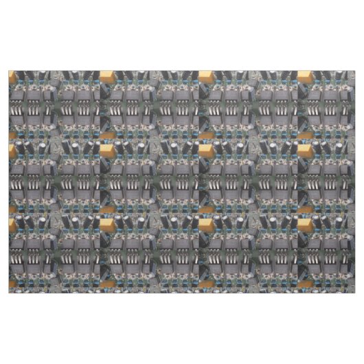 Power Transistor Circuit Fabric Stof (Fat Quarter)