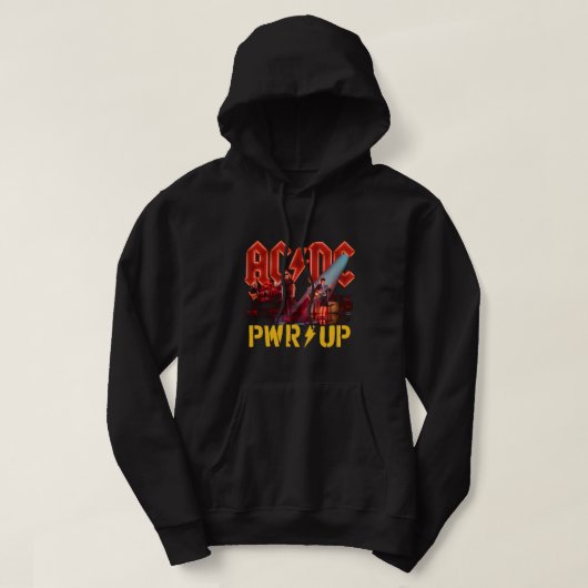 Power Up ACDC Hooded Sweatshirt Album Band (Design voorkant)