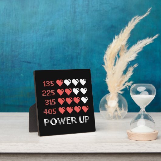 Power Up Bar, Funny, Gamer, Retro, Geek, Nerd Fotoplaat (Insitu)