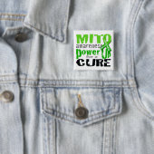 Power Up for Mito Awareness Vierkante Button 5,1 Cm (In situ)