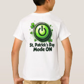 Power Up for the Paddy Party T-shirt (Achterkant)