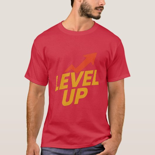 Power Up – speelse, gameachtige sfeer. T-shirt (Voorkant)