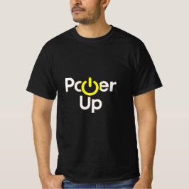 Power Up T-Shirt – Aan/uit-schakelaar voor elektri