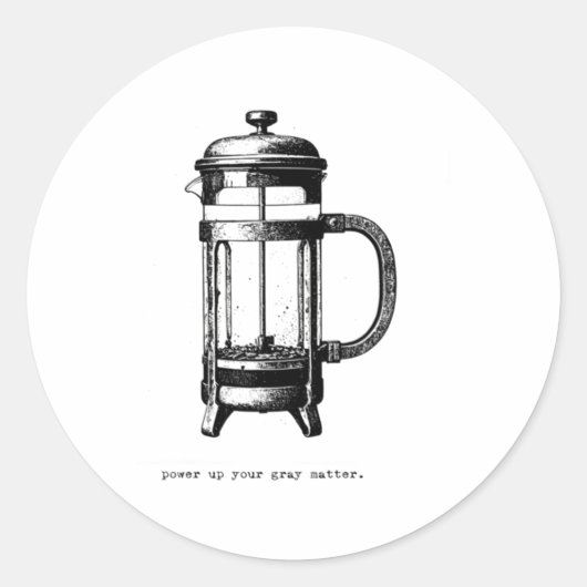 Power Up Your Grey - Sticker Franse Pers (Voorkant)