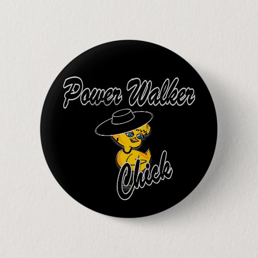Power Walker Chick #4 Ronde Button 5,7 Cm (Voorkant)