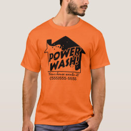 Power Wash-bedrijfspromotie voor shirt