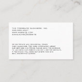 Power Wash-logo | Arbeider die bestrating schoonma Visitekaartje (Achterkant)