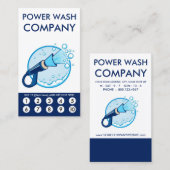 Power Wash Loyalty Punch Card (Voorkant / Achterkant)