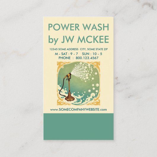 Power Wash Loyalty Punch Card (Achterkant)