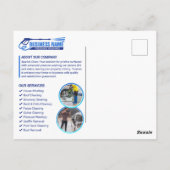 Power Wash Pressure Washing House Schoonmaakservic Briefkaart (Achterkant)