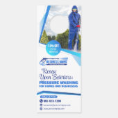 Power Wash Pressure Washing House Schoonmaakservic Deurhanger (Voorkant)