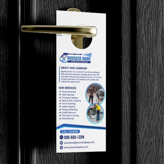 Power Wash Pressure Washing House Schoonmaakservic Deurhanger