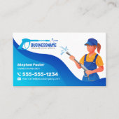 Power Wash Pressure Washing House Schoonmaakservic Visitekaartje (Voorkant)